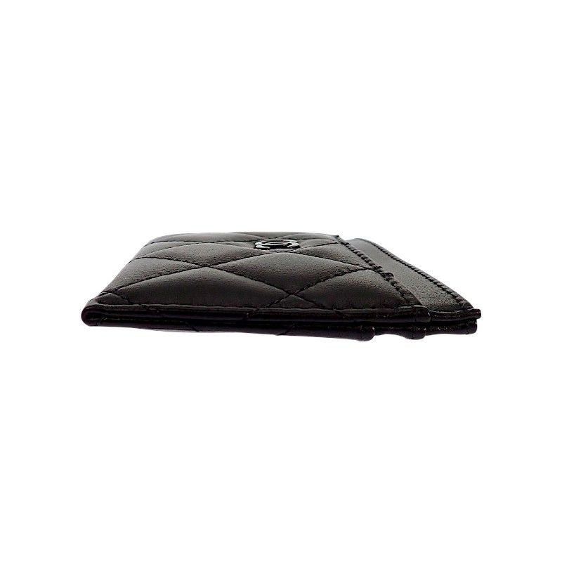 Chanel Classic Card Case Includes Lambskin Black — view 6