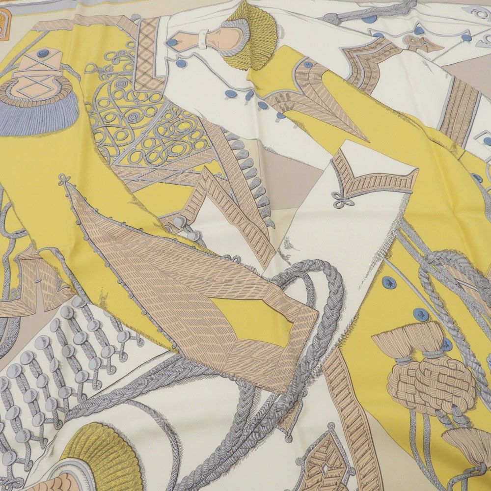 Hermes Carre Wash Zouave Et Dragons Scarf Silk — view 5