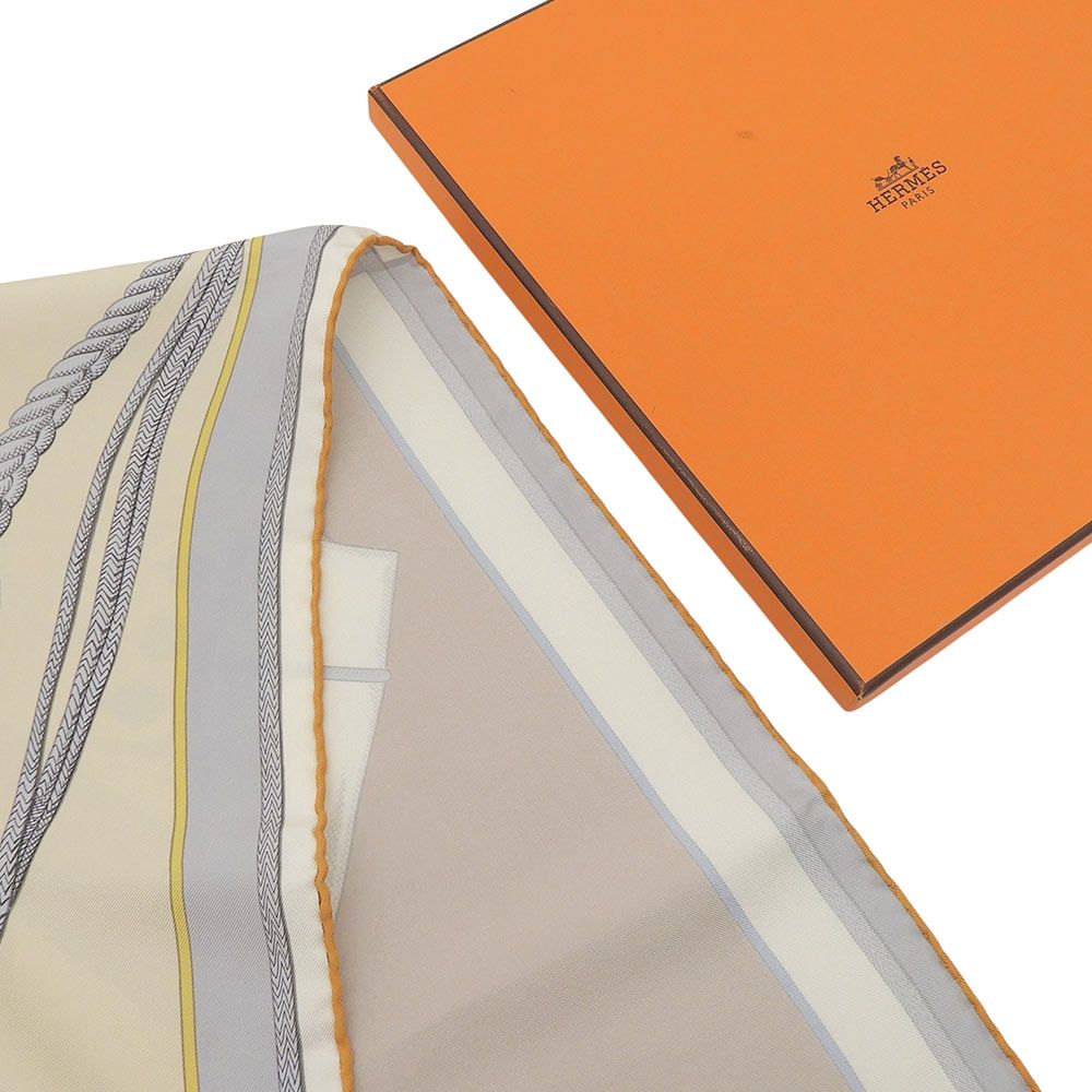 Hermes Carre Wash Zouave Et Dragons Scarf Silk — view 6