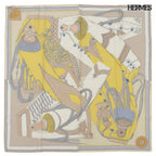 Hermes Carre Wash Zouave Et Dragons Scarf Silk