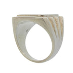 Bottega Veneta Essentials Ring Silver Signet Light Blue — view 2