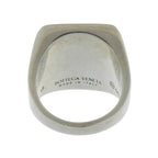 Bottega Veneta Essentials Ring Silver Signet Light Blue — view 6