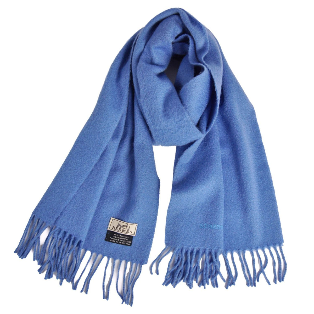 Hermes Scarf Shawl Fringe Cashmere — view 3