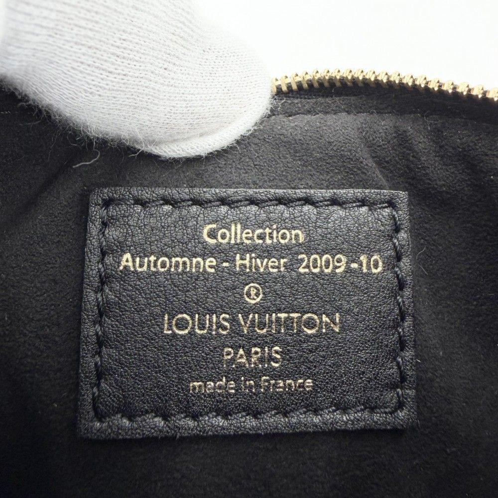 Louis Vuitton Big Mini Bag Monogram Eclipse Sequin Mini Pochette Soir Brown — view 5