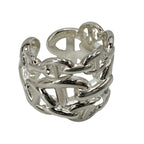 Hermes Big Ring Chaine D'ancre GM 54 925 Sterling Silver