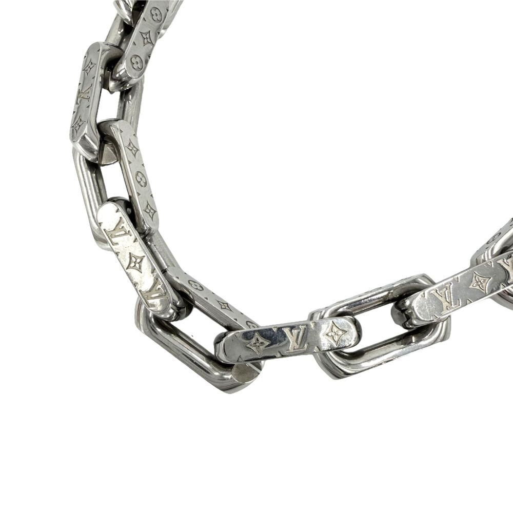 Louis Vuitton Big Necklace Chain Monogram Silver