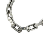 Louis Vuitton Big Necklace Chain Monogram Silver