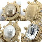 Chanel Big Brooch CC Logo Tweed Bijou Faux Pearl Rhinestone — view 5