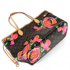 Louis Vuitton Big Tote Monogram Rose Neverfull MM Handbag Shoulder Brown Pink — view 3