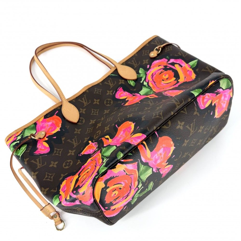 Louis Vuitton Big Tote Monogram Rose Neverfull MM Handbag Shoulder Brown Pink — view 3