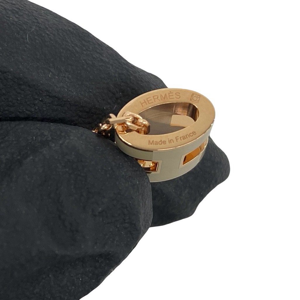 Hermes Box Mini Pop Pendant Pink Gold Beige — view 3