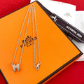 Hermes Box Mini Pop Pendant Pink Gold Beige
