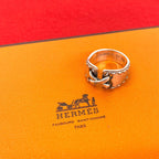 Hermes Vintage Mexico Ring 925 Sterling Silver