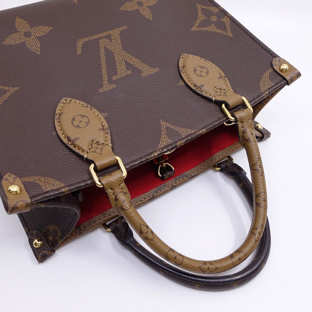 Louis Vuitton On The Go PM Handbag 2-Way Monogram Giant Reverse Gold — view 3