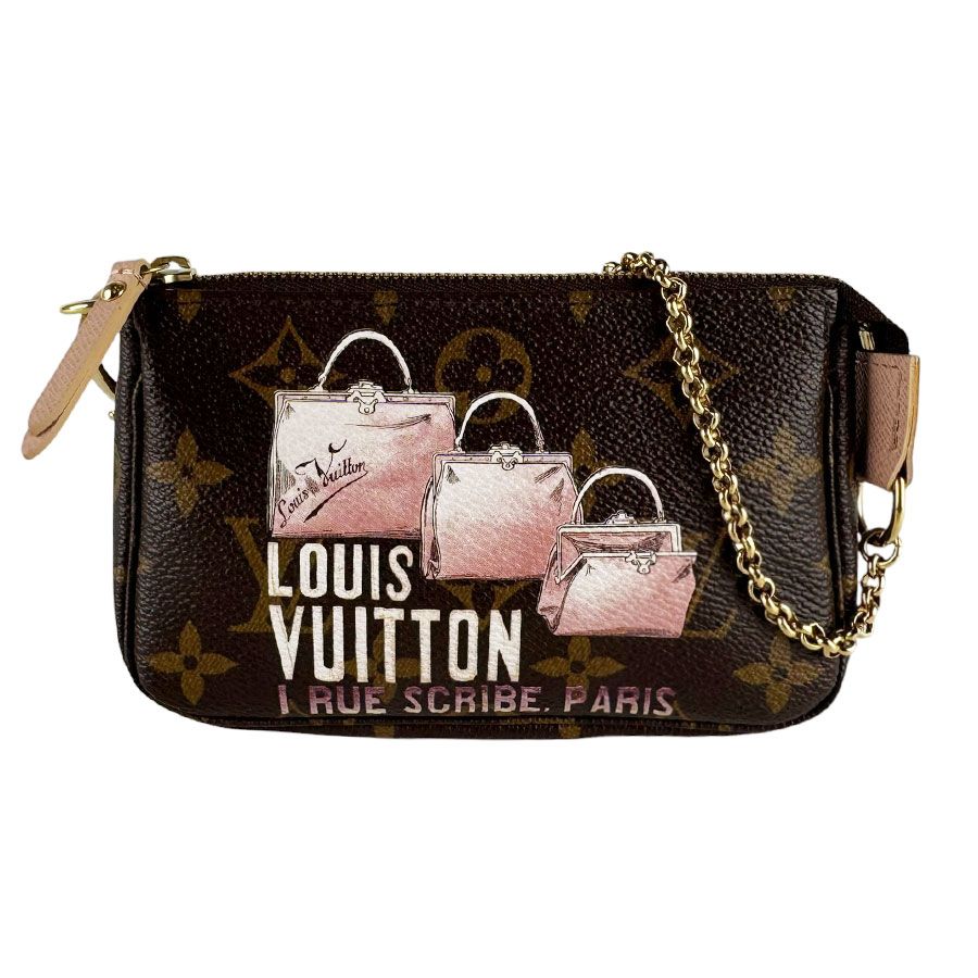 Louis Vuitton Pouch Handbag Monogram Mini Pochette Soir
