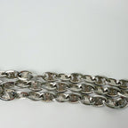 Celine Vintage Triomphe Chain Belt Plated Silver — view 5