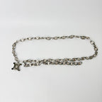 Celine Vintage Triomphe Chain Belt Plated Silver — view 2