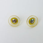 Chanel CC Logo Quilted Plate Earrings Plated Silver 05c Vintage — view 6
