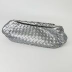 Bottega Veneta Intrecciato Sequin Chain Shoulder Bag Leather Silver Vintage — view 8