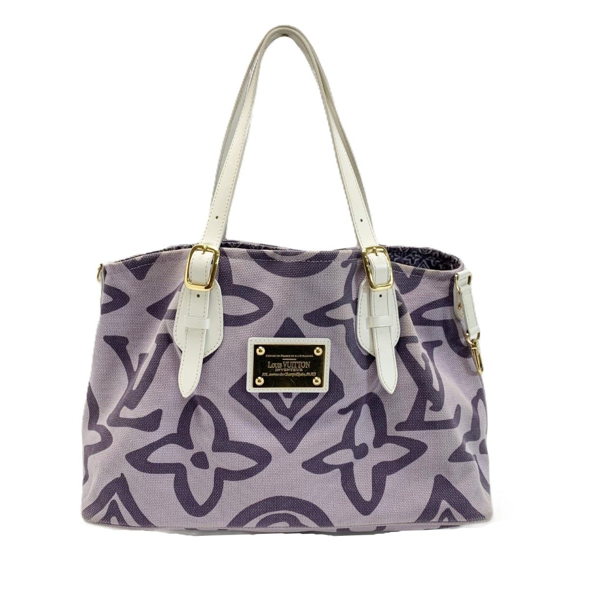 Louis Vuitton Cruise Line Taisienne PM Tote Canvas Lila Shoulder Bag