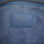 Dior Clutch Blue Gold Leather — view 7