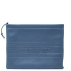 Dior Clutch Blue Gold Leather