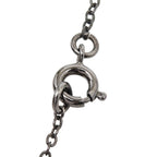 Chanel CC Logo Necklace Black Metal Rhinestone — view 5