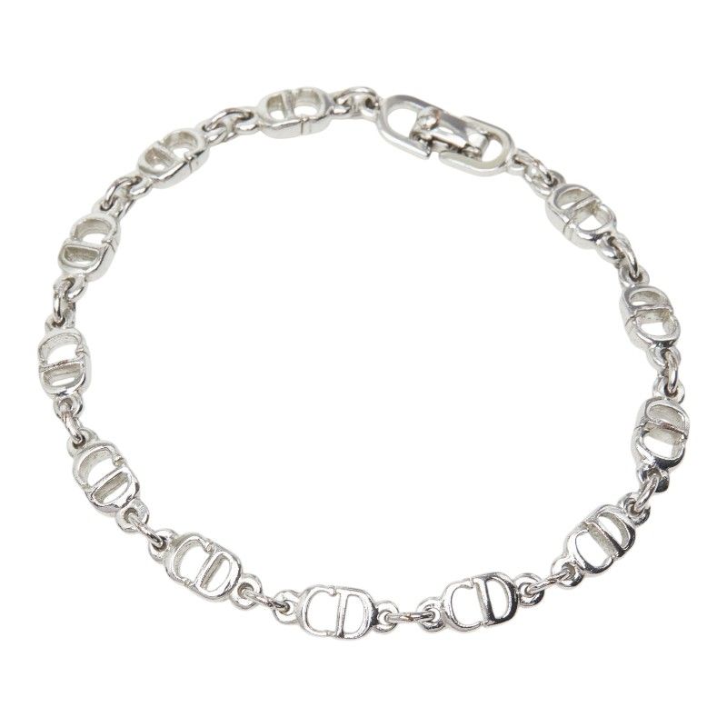 Dior CD Logo Bracelet Silver Metal