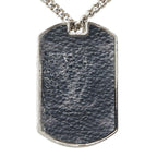 Louis Vuitton Monogram Eclipse Collier Plaque Chain Necklace Silver Metal — view 2