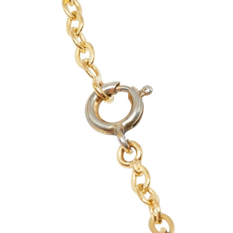Chanel Vintage CC Logo Necklace Gold Plated — view 5