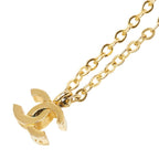 Chanel Vintage CC Logo Necklace Gold Plated