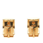 Hermes Enamel Cloisonne Earrings Gold Blue Plated — view 2