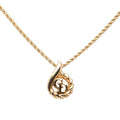 Dior CD Logo Chain Teardrop Pendant Gold Plated