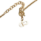 Dior CD Logo Chain Teardrop Pendant Gold Plated — view 5