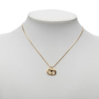 Dior CD Logo Chain Pendant Gold Plated — view 6