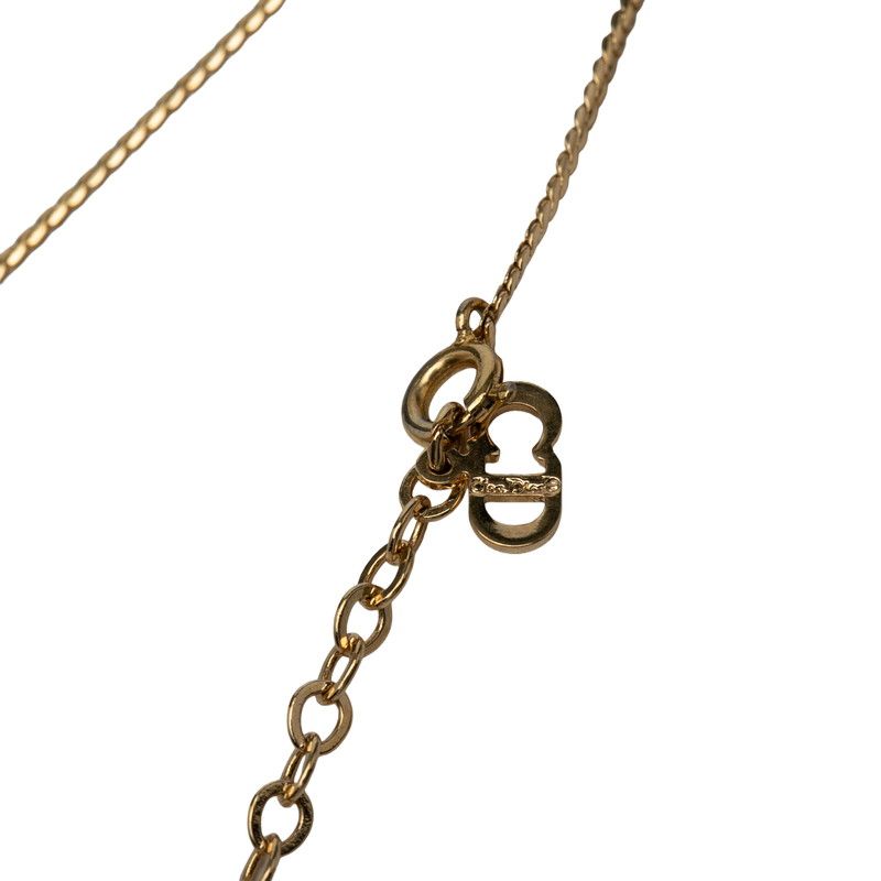 Dior CD Logo Chain Pendant Gold Plated — view 5