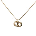 Dior CD Logo Chain Pendant Gold Plated