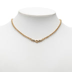 Dior CD Logo Chain Pendant Gold Plated Rhinestone — view 4