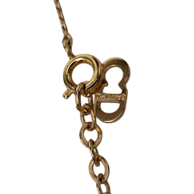 Dior CD Logo Chain Pendant Gold Plated — view 4