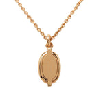 Hermes Mini Maillon PM Necklace Gold Pink Plated — view 2