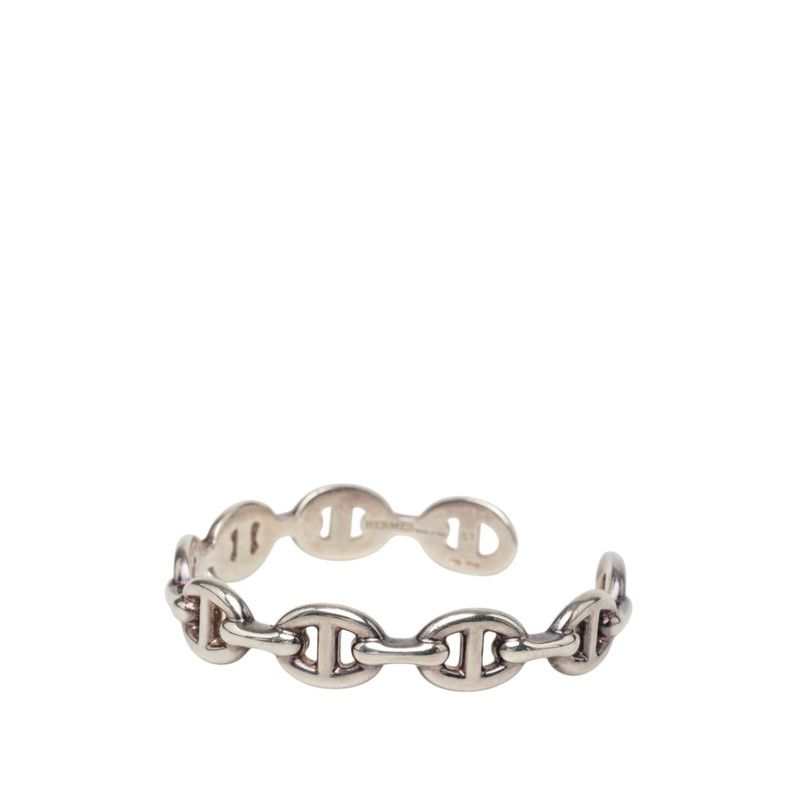 Hermes Chaine D'ancre ST Bangle Silver Bracelet — view 2