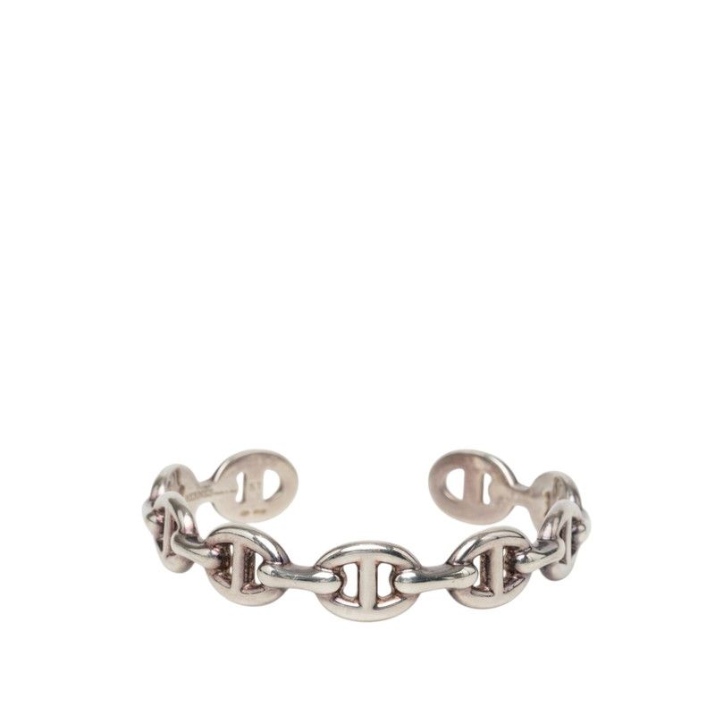 Hermes Chaine D'ancre ST Bangle Silver Bracelet
