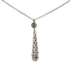 Gucci Diamantissima Drop Necklace 18k White Gold — view 2