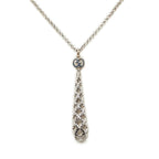 Gucci Diamantissima Drop Necklace 18k White Gold