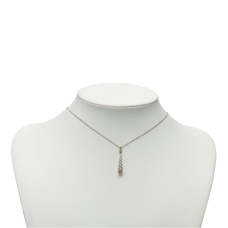 Gucci Diamantissima Drop Necklace 18k White Gold — view 8