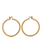 Chanel CC Logo Vintage Earrings Gold Plated — view 2