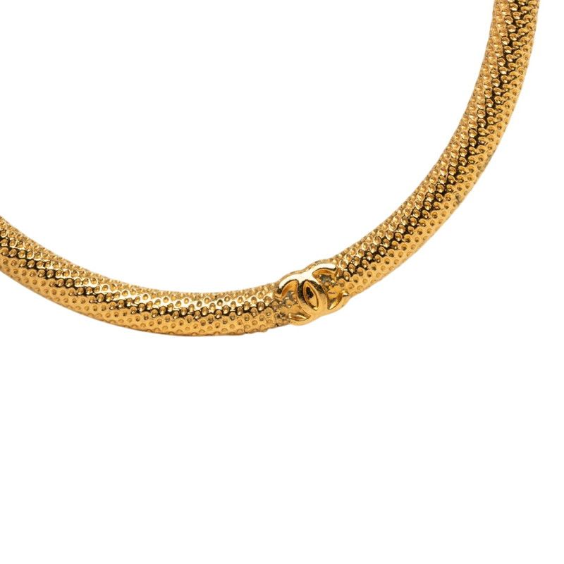 Chanel CC Logo Vintage Earrings Gold Plated — view 4