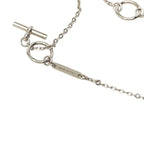 Hermes Cordage Rope Necklace Silver Metal — view 7