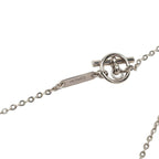 Hermes Cordage Rope Necklace Silver Metal — view 6