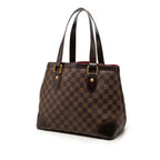 Louis Vuitton Damier Hampstead PM Tote Bag Brown Leather — view 2